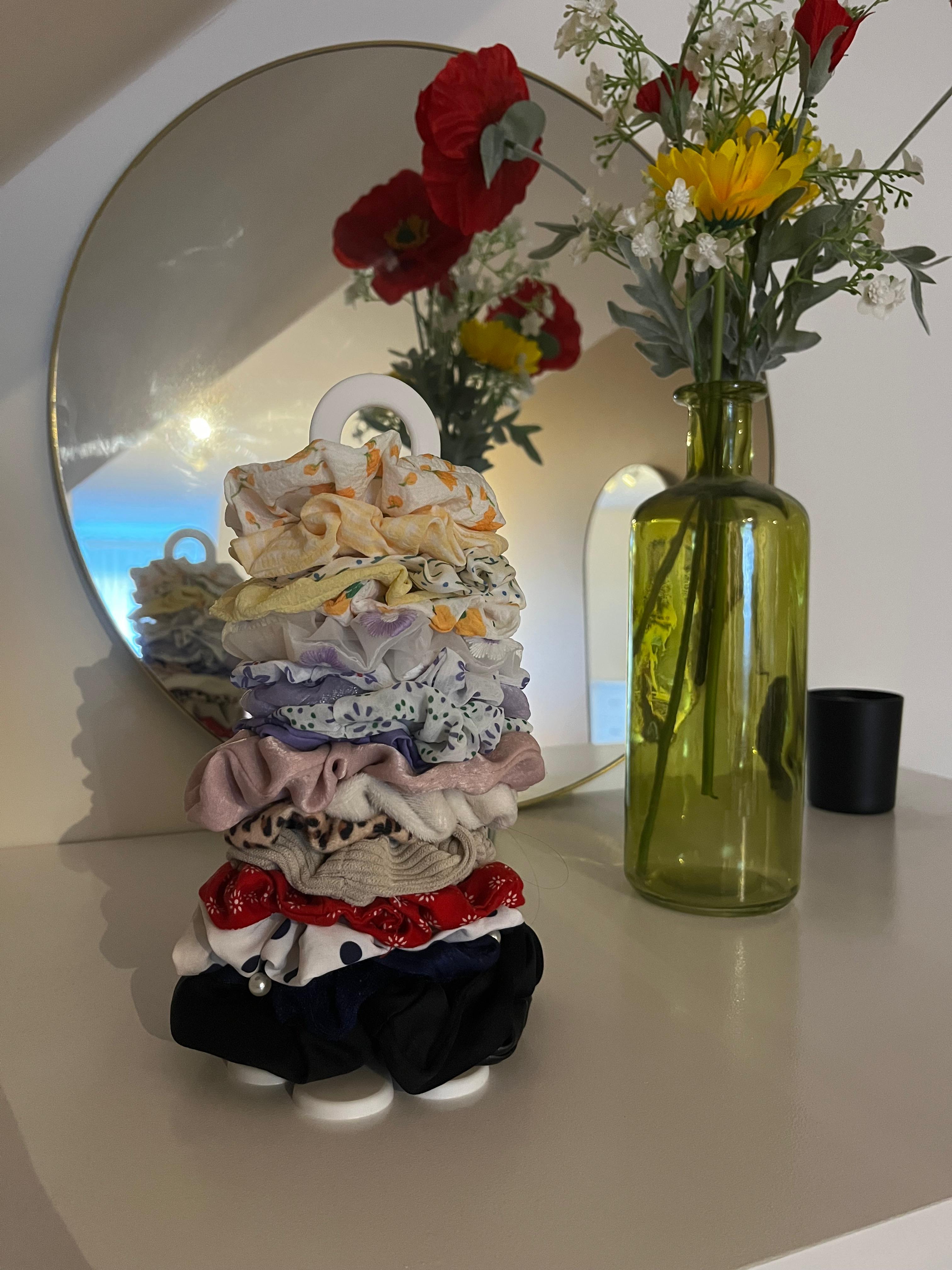 Rangement chouchous fleur